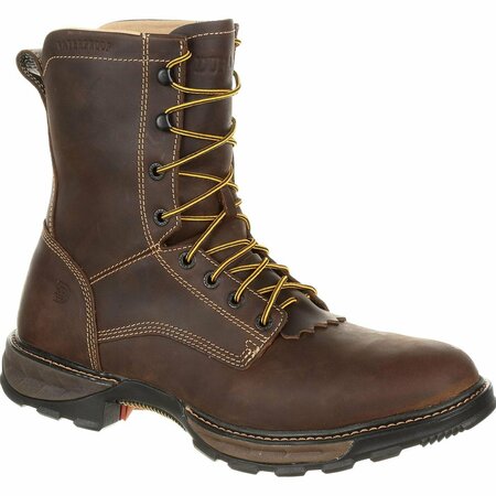 DURANGO Maverick XP Waterproof Lacer Work Boot, OILED BROWN, M, Size 8 DDB0174